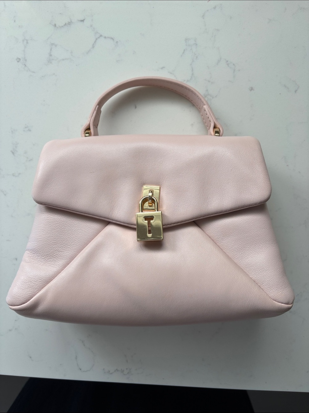 Ted Baker Poppy Pink Top-Handle Chain Crossbody Sheep leather Bag
